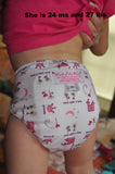 Pocket Palz Pocket Diaper in Princess Castle print-Fruit of the Womb Diapers