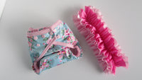 Prissy Pants Shabby Chic Roses Diaper Cover-Fruit of the Womb Diapers