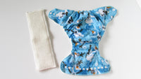 Organic Bamboo Hybrid Fitted in your choice of Print or Color-Fruit of the Womb Diapers