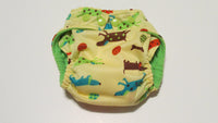 Spotty Dogs on Cream Print pocket palz-Fruit of the Womb Diapers