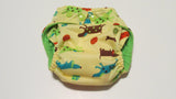 Spotty Dogs on Cream Print pocket palz-Fruit of the Womb Diapers