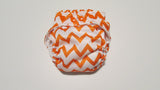 Orange Chevron Print pocket palz-Fruit of the Womb Diapers