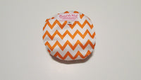 Orange Chevron Print pocket palz-Fruit of the Womb Diapers
